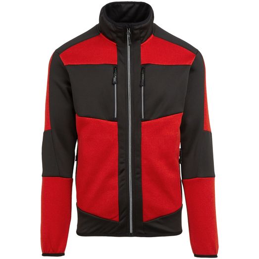 Regatta Professional Evolve Knit Effect Unisex Stretch Midlayer - Classic Red\Black