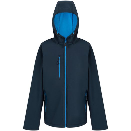 Regatta Professional Navigate 2 Layer Hooded Softshell Jacket - Navy/French Blue