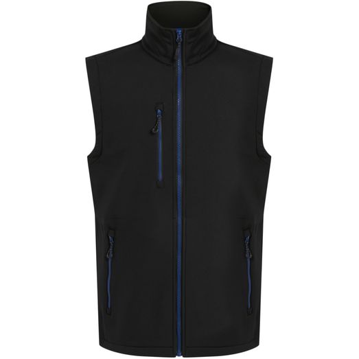 Regatta Professional Navigate 2 Layer Softshell Bodywarmer - Black/New Royal