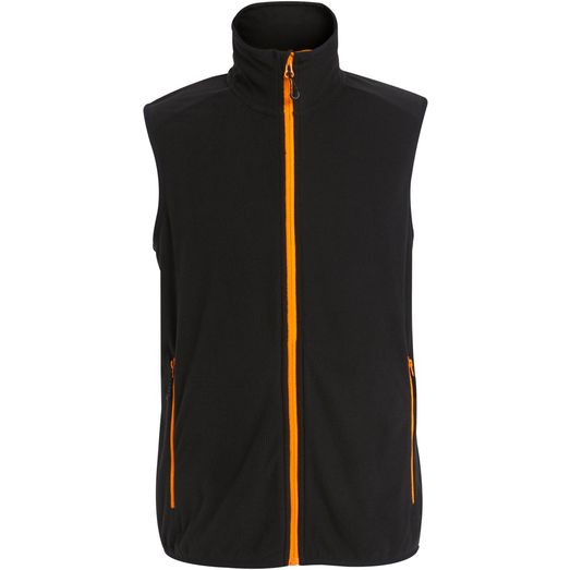 Regatta Professional Navigate Fleece Bodywarmer - Black/Orange Pop