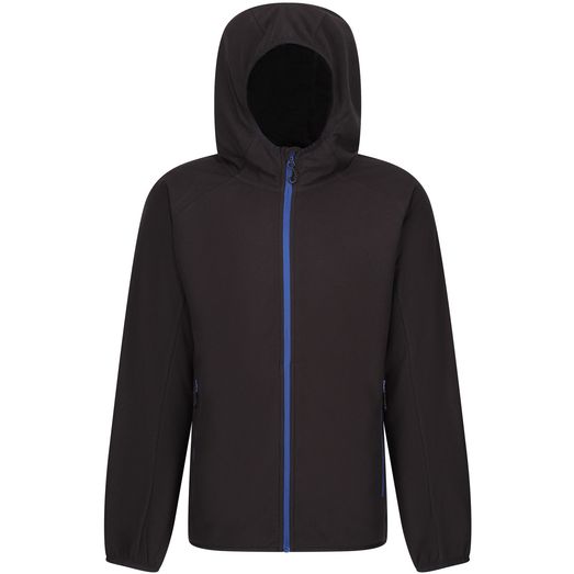 Regatta Professional Navigate Full Zip Hooded Fleece - Black/New Royal