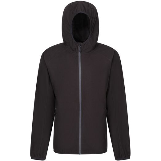 Regatta Professional Navigate Full Zip Hooded Fleece - Black/Seal Grey
