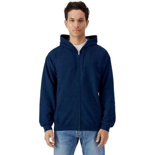 Gildan Softstyle Midweight Zip Hood Adult - Navy Blue