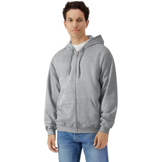 Gildan Softstyle Midweight Zip Hood Adult - Sport Grey