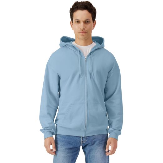 Gildan Softstyle Midweight Zip Hood Adult - Stone Blue