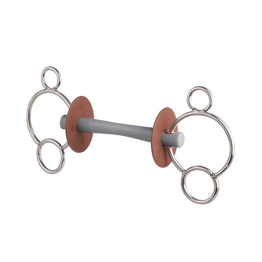 Beris 3 Ring Hard Comfort Bar Snaffle Bit
