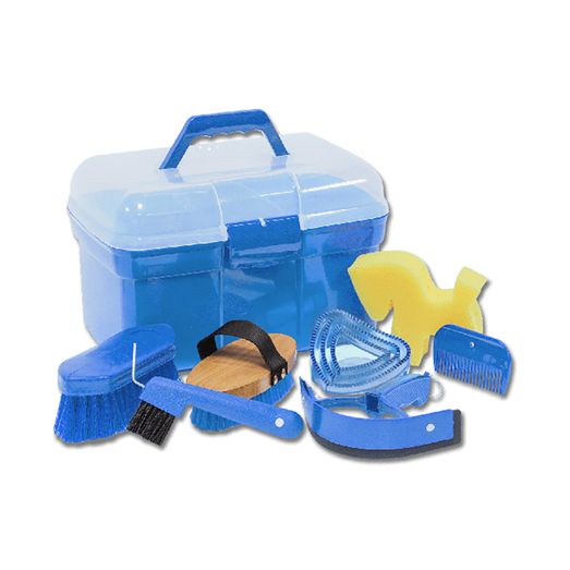 Waldhausen Complete Horse Grooming Kit Blue
