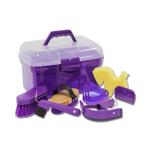 Waldhausen Complete Horse Grooming Kit Purple