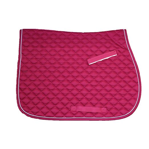 Equi-Sential Cotton Quilted Saddle Cloth Pink/White/Pink