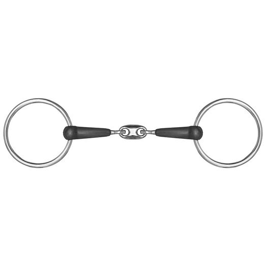 Mackey Double Jointed Rubber Snaffle