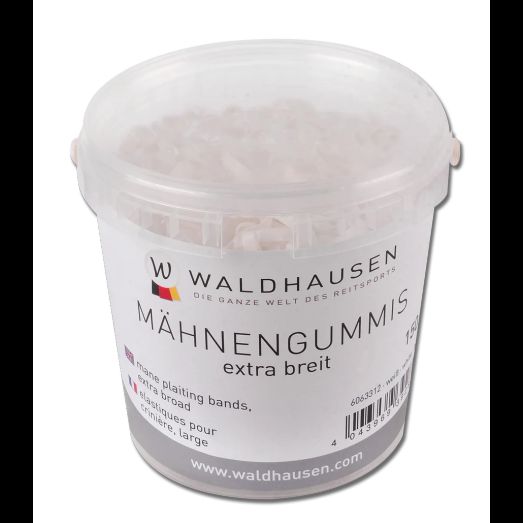 Waldhausen Extra Broad Mane White Plaiting Bands