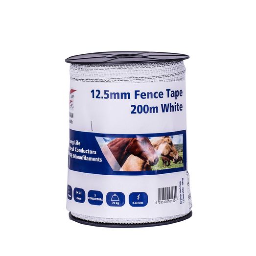 200m Fenceman Standard Tape White