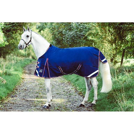 Mackey Keadeen Standard 250g Navy/Burgundy Turnout Rug