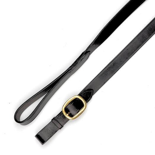 Mackey Classic Leather Lead Buckle End Black