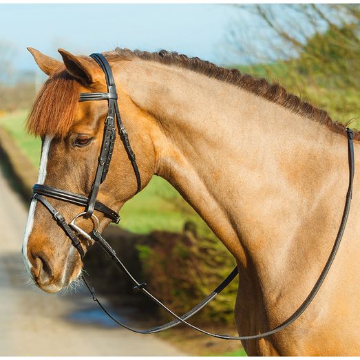 Mackey Classic Padded Flash Bridle Brown