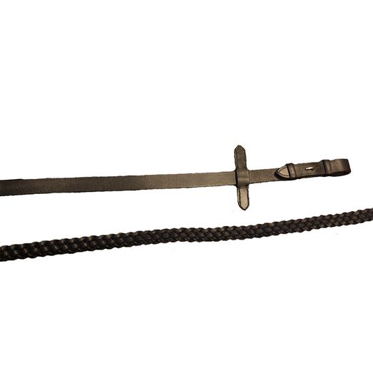 Mackey Classic Plaited Reins Black
