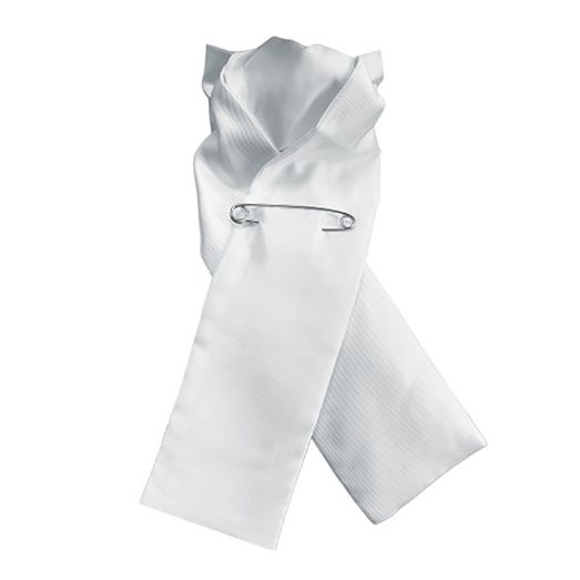 Equetech Plain Ready-Tied Stock White