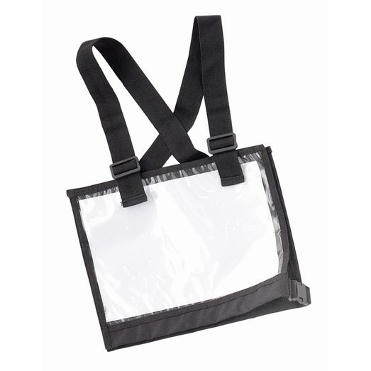 Equetech Plastic Number Bib Black