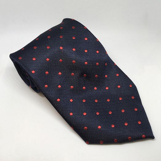 Equetech Polka Dot Show Tie Navy/Red