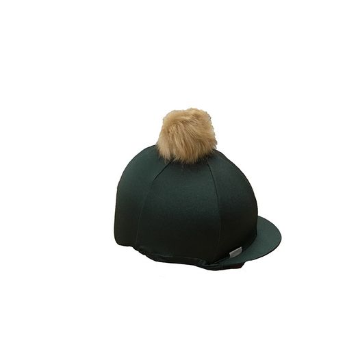 Capz Pom Pom Lycra Hat Cover Bottle Green/Ash Brown