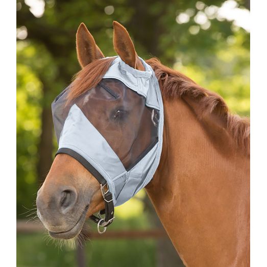 Waldhausen Premium Fly mask Without Ears Silver Grey