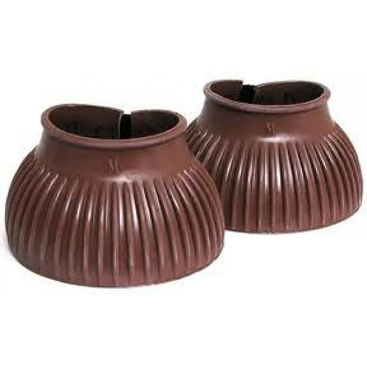 Equi-Sential Ribbed Bell Boots with Touch Tape Brown