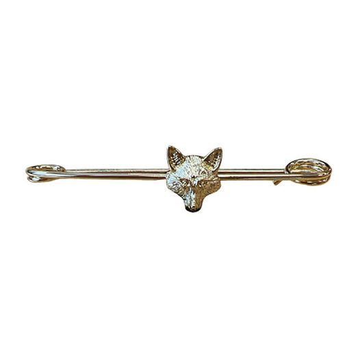 Equetech Traditional Fox Stock Pin Gold
