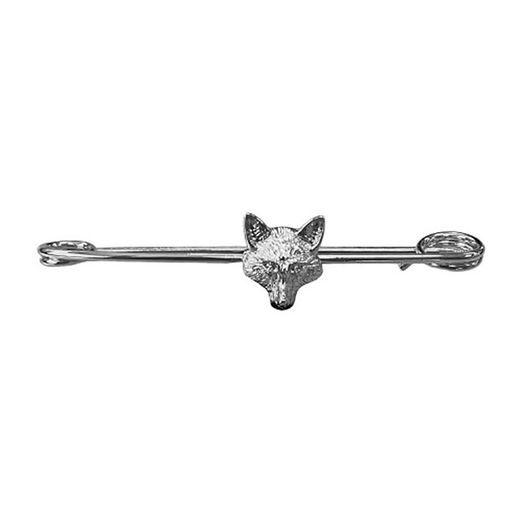 Equetech Traditional Fox Stock Pin Silver
