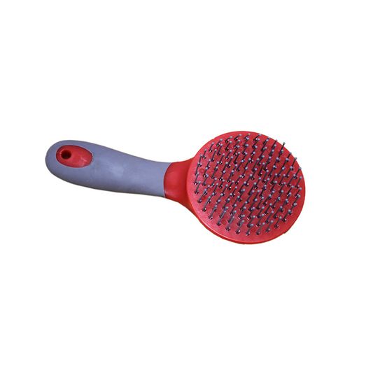 Equi-Sential Two Tone Round Mane &amp; Tail Brush Red/Grey