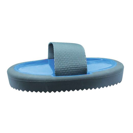 Equi-Sential Two Tone Rubber Curry Comb Blue/Grey