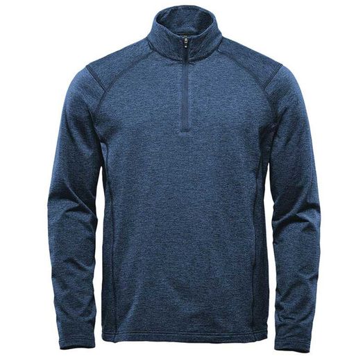 Stormtech Men's Pure Earth Treeline Performance 1/4 Zip Pullover Dark Navy Heather