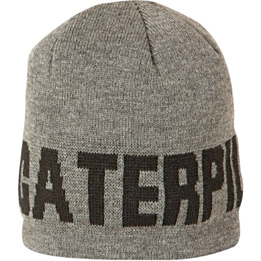 Caterpillar Branded Beanie Cap Dark Heather Grey