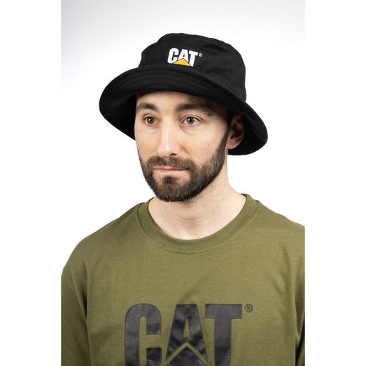 Caterpillar Bucket Hat Black