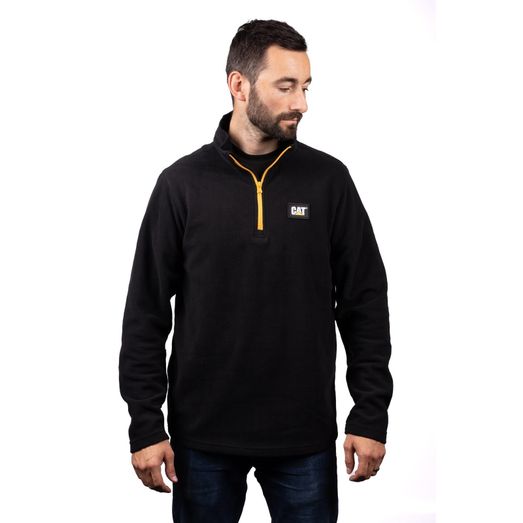 Caterpillar Cat Microfleece Quarter Zip Black/Yellow