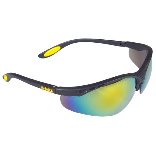 Dewalt Reinforcer DPG58 Safety Eyewear Black/Fire Mirror/Yellow