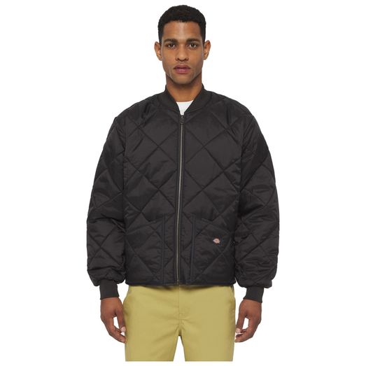 Dickies Diamond Quilted Nylon Jacket Black