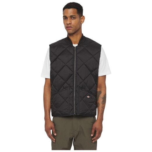 Dickies Diamond Quilted Vest Black