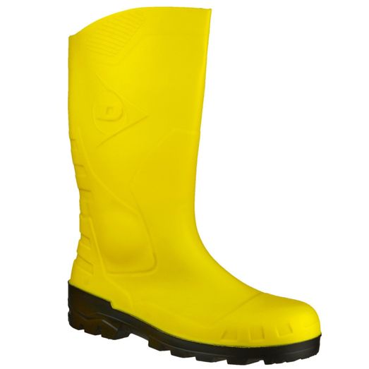 Dunlop Devon Full Safety Wellington Yellow/Black