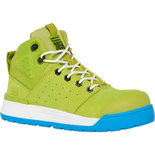 Ladies Hard Yakka 3056 PR Side Zip Safety Boot Wasabi