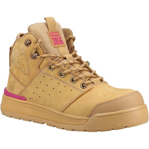 Ladies Hard Yakka 3056 PR Side Zip Safety Boot Wheat