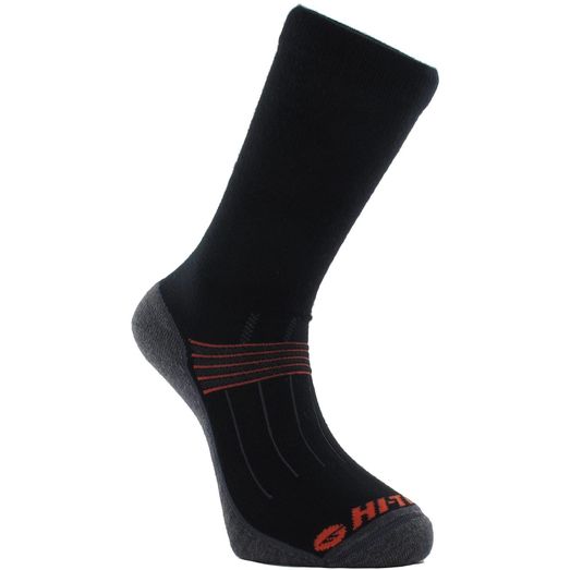 Hi-Tec Altitude Trek Merino Sock 3 Pack Black/Orange