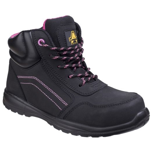 Ladies Amblers AS601 Lydia Composite Safety Boot With Side Zip Black