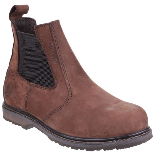 Amblers AS148 Sperrin Lightweight Waterproof Pull On Dealer Safety Boot Brown