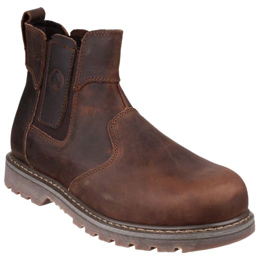 Amblers FS165 Pull-On Safety Dealer Boot Brown
