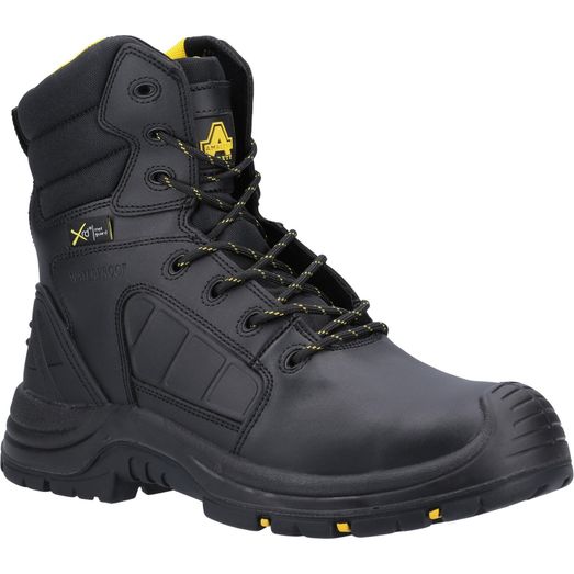 Amblers AS350C Berwyn Hi-Leg Waterproof Metal Free Metatarsal Safety Boot Black