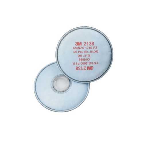 3M 2138 P3 Respirator Filter White (20 Pack)