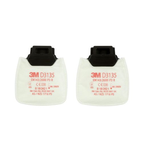 3M D3135 Secure Click P3 R Filter White (20 Pack)