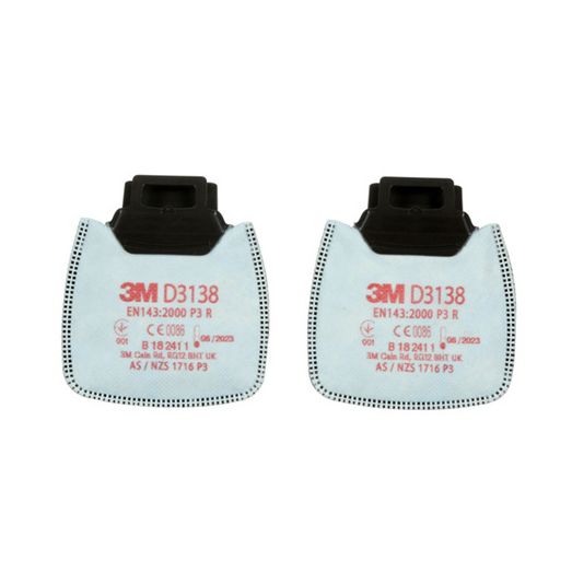 3M D3138 Secure Click P3 R Filter White (20 Pack)