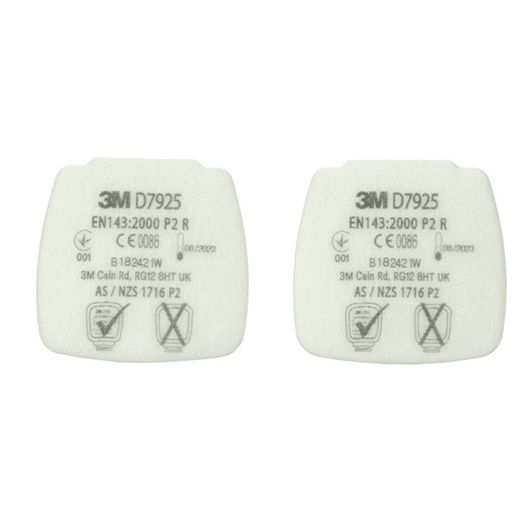 3M D7925 Secure Click P2 R Particulate Filter White (40 Pack)