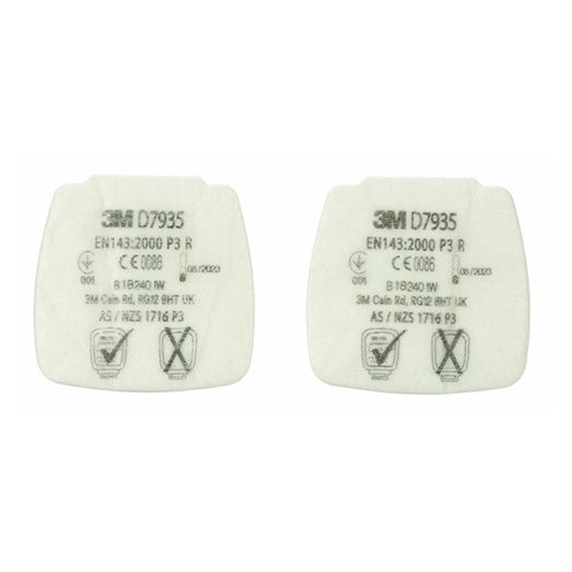 3M D7935 Secure Click P3 R Particulate Filter White (40 Pack)